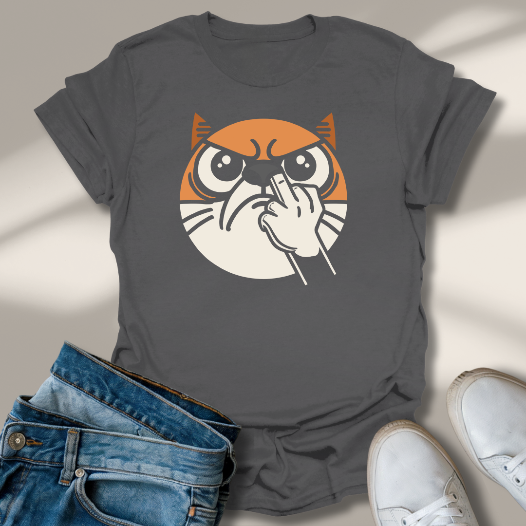 Mittelfinger Katze T-Shirt