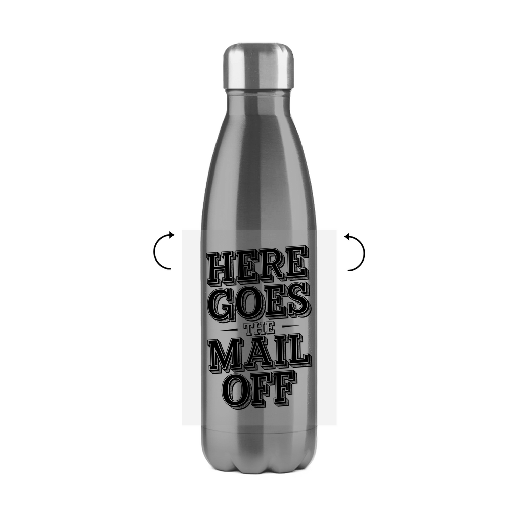 Hier geht die Post ab Edelstahl Thermoflasche