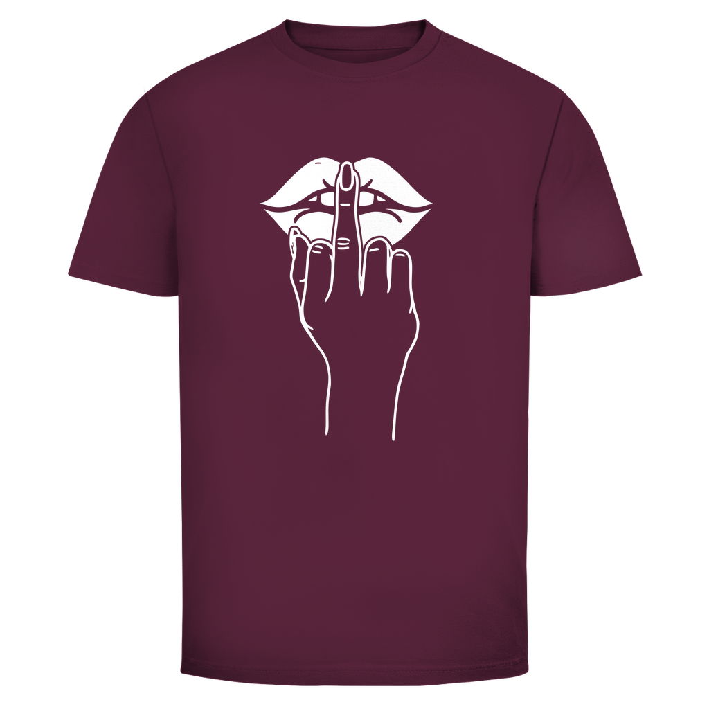 Mittelfinger Shhh Unisex Shirt