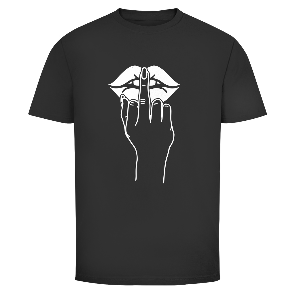 Mittelfinger Shhh Unisex Shirt