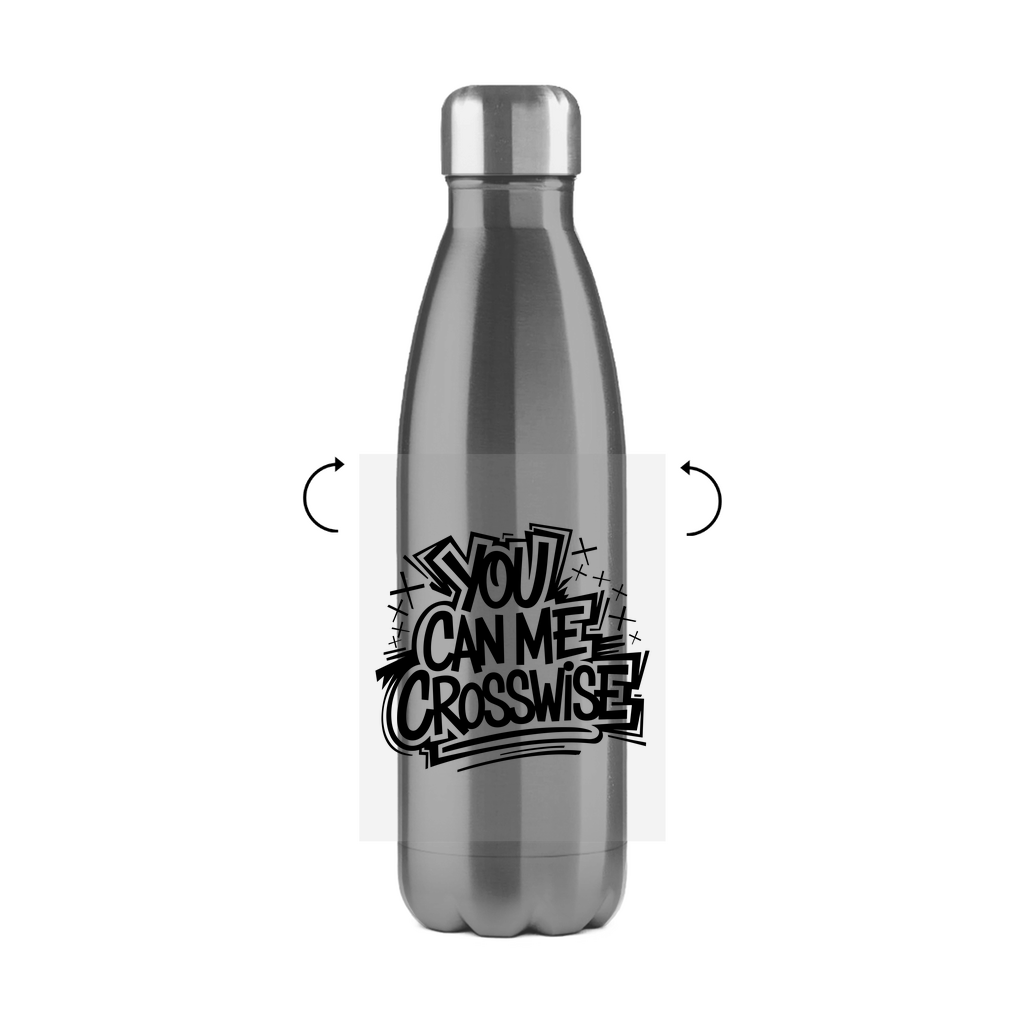 Du kannst mich kreuzweise Edelstahl Thermoflasche