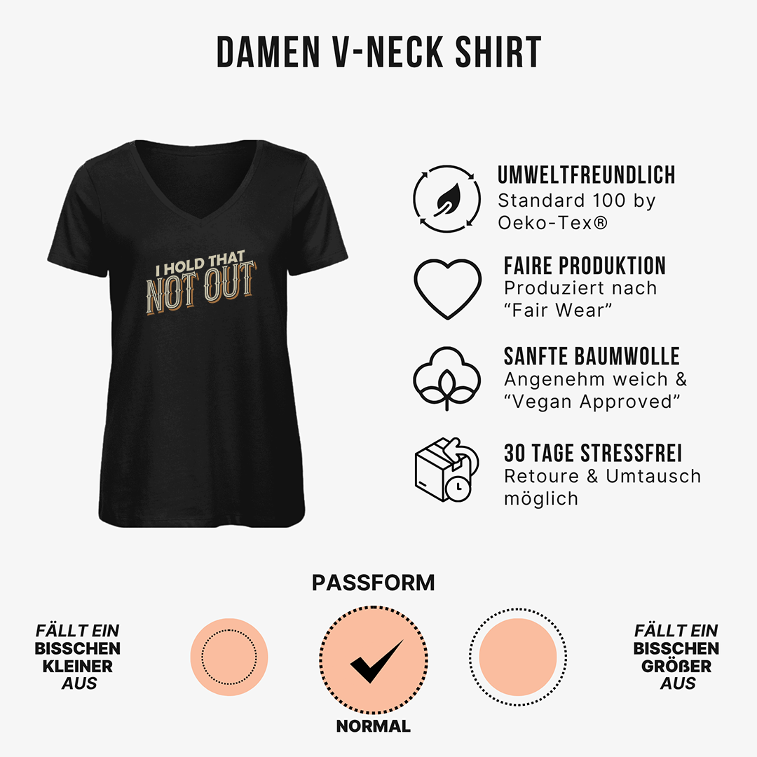 Halt das nicht aus Damen V-Neck Shirt