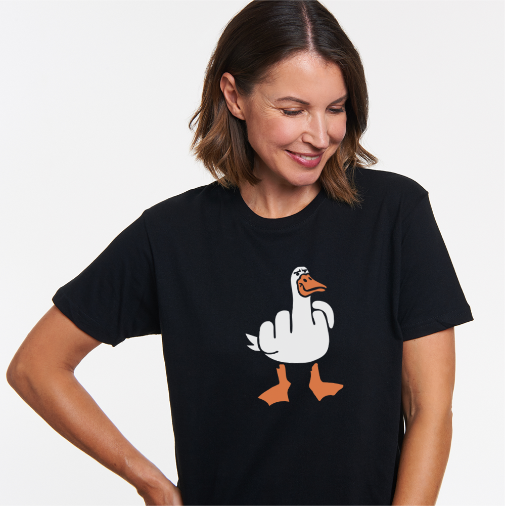 Ente Mittelfinger Unisex Shirt