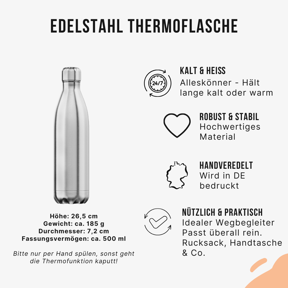 Sarkasmus? Ich? Edelstahl Thermoflasche