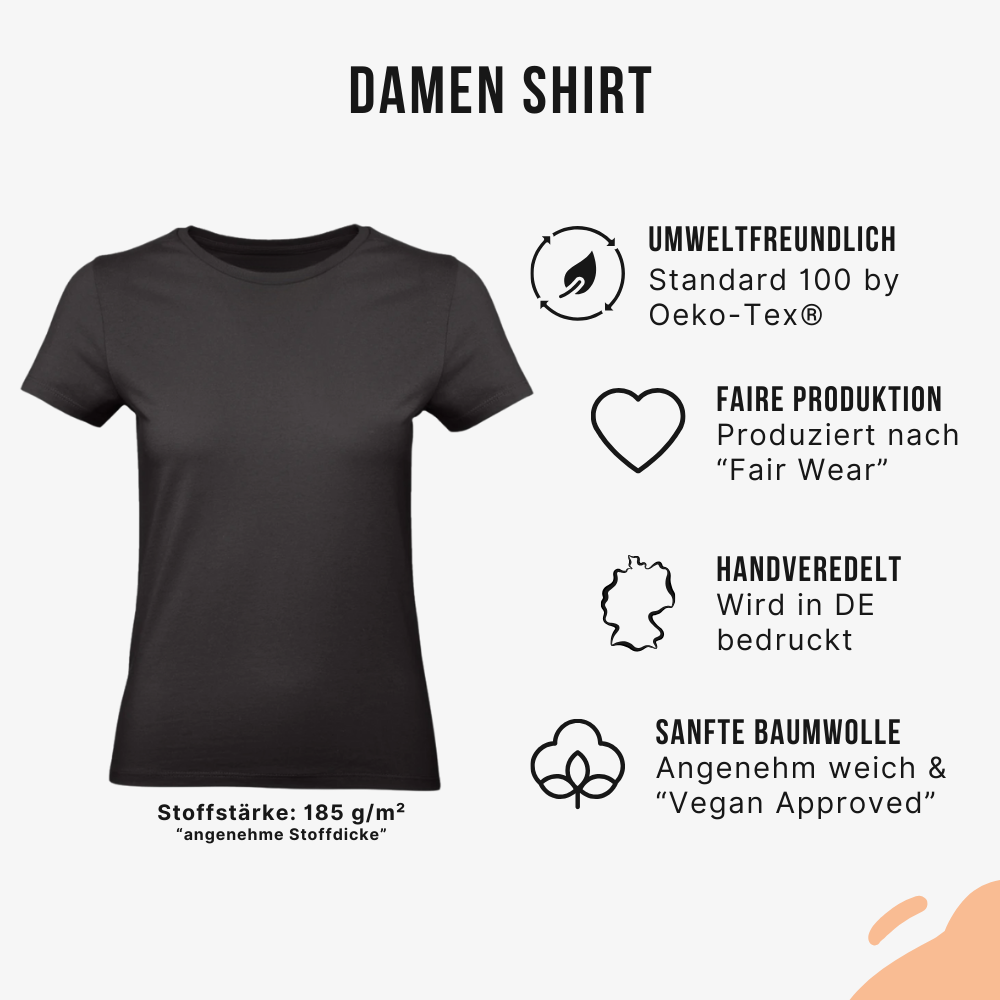 Mund Gesicht garantiert Damen Shirt