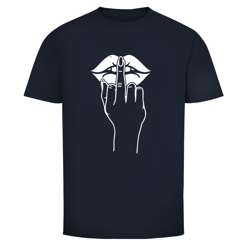 Mittelfinger Shhh Unisex Shirt