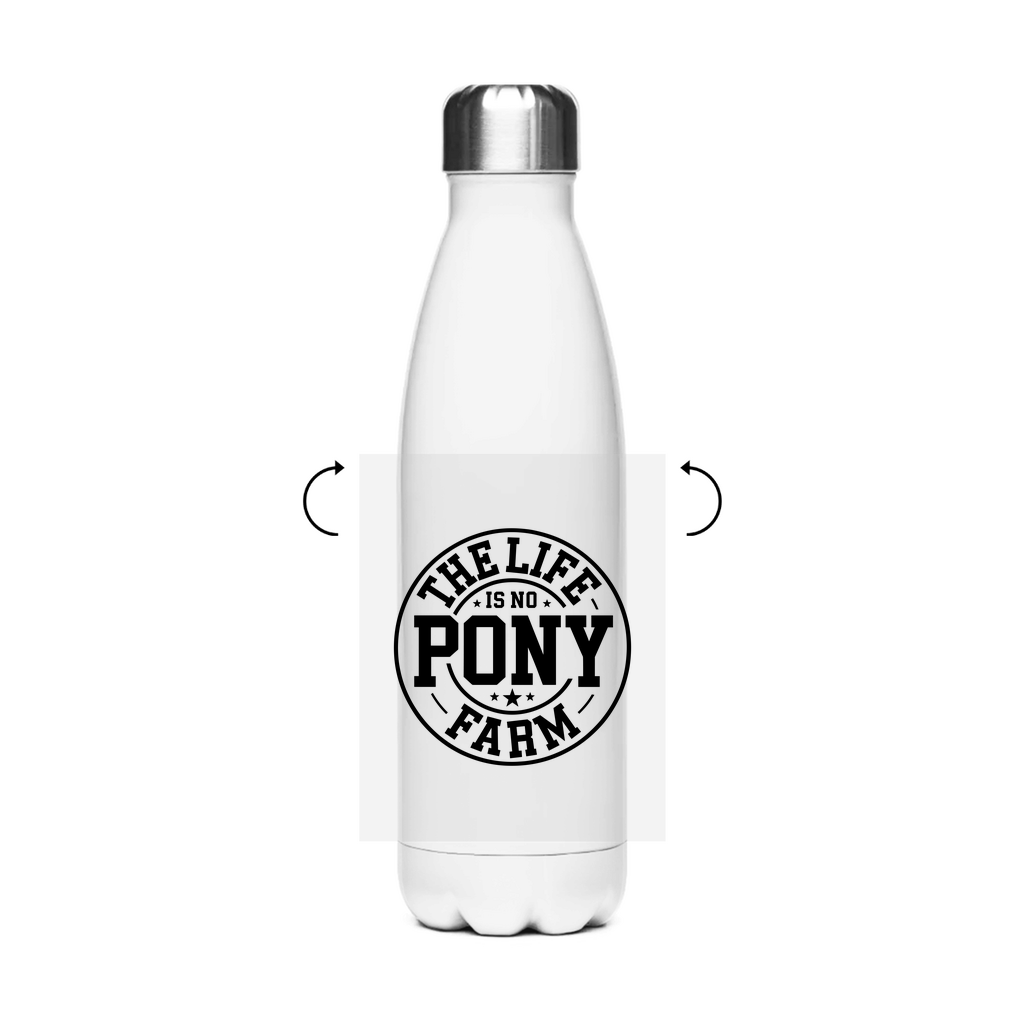 Das Leben ist kein Ponyhof Edelstahl Thermoflasche