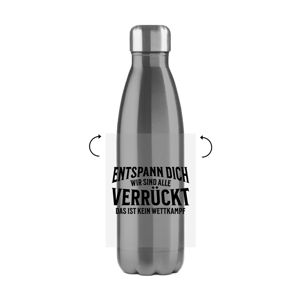 Alle verrückt Edelstahl Thermoflasche