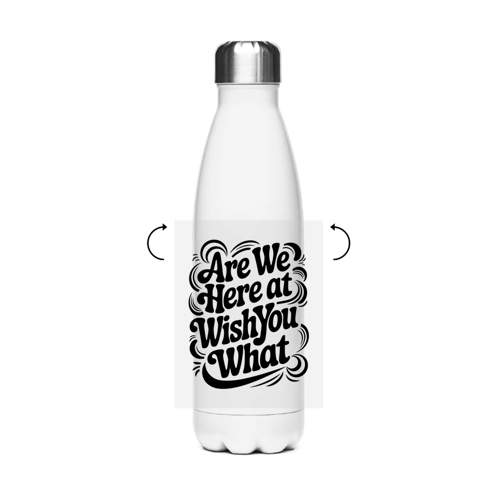 Sind wir hier bei wünsch dir was Edelstahl Thermoflasche
