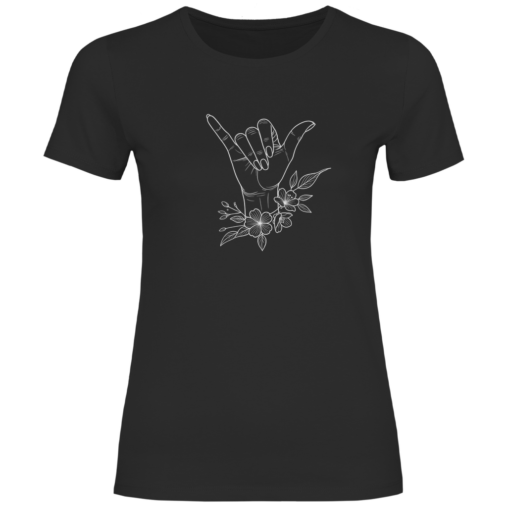 Blumen Aloha Hand Damen Shirt