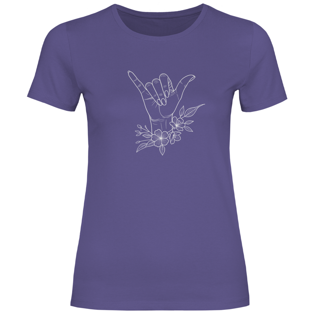 Blumen Aloha Hand Damen Shirt