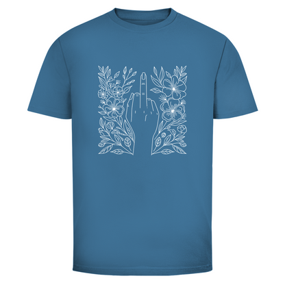 Blumen Mittelfinger Unisex Shirt