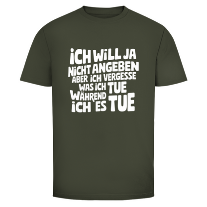 Vergesslichkeit angeben Unisex Shirt