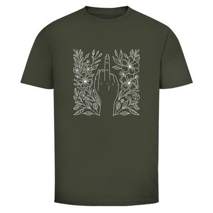 Blumen Mittelfinger Unisex Shirt