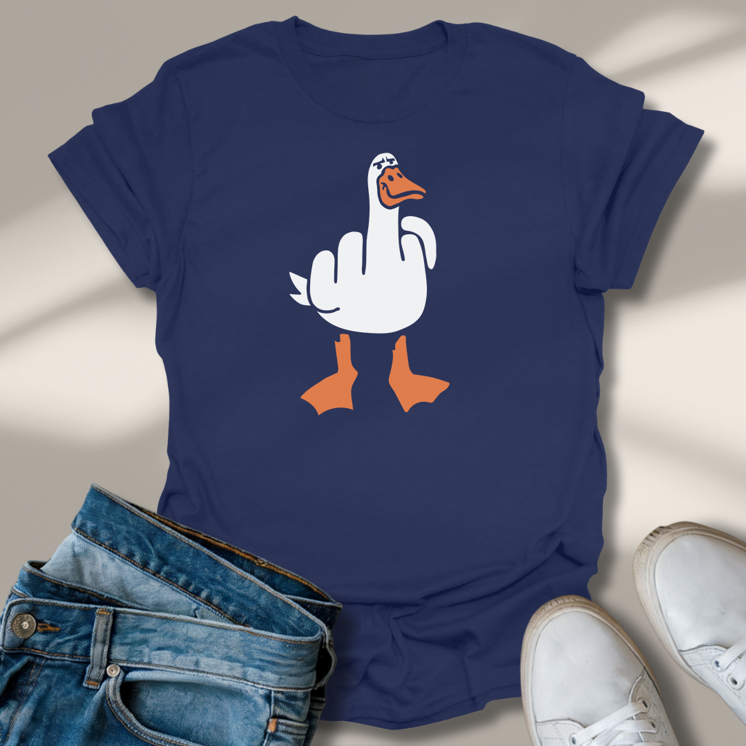 Ente Mittelfinger Lachmomente T-Shirt