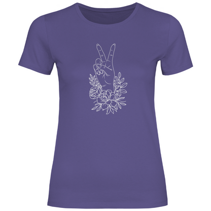 Blumen Peace Damen Shirt