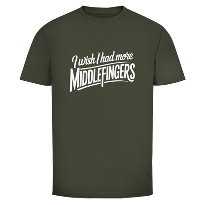 Ich wünschte mehr Mittelfinger Unisex Shirt