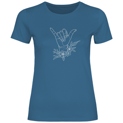 Blumen Aloha Hand Damen Shirt