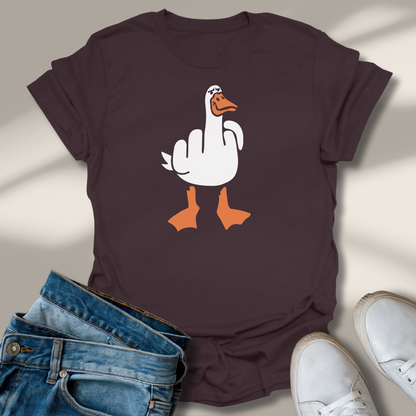 Ente Mittelfinger Lachmomente T-Shirt