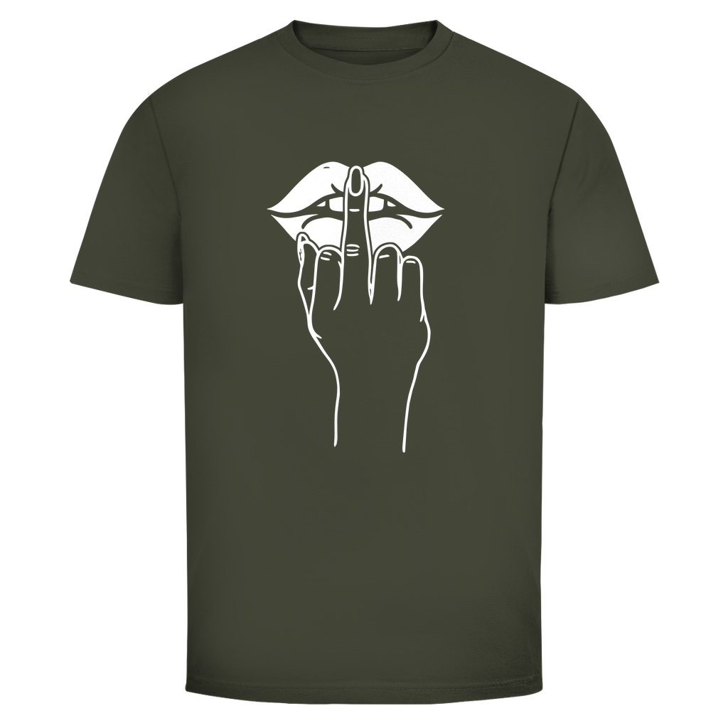 Mittelfinger Shhh Unisex Shirt