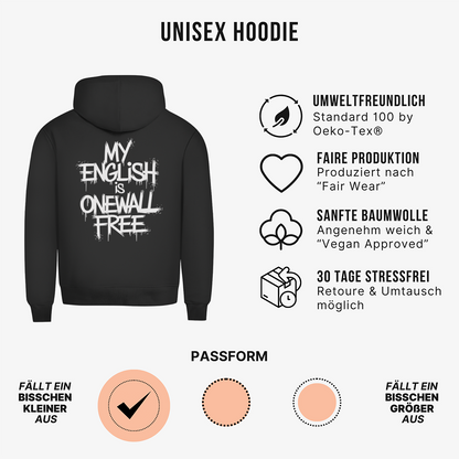 Englisch einwandfrei Unisex Hoodie