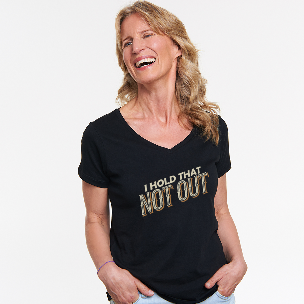 Halt das nicht aus Damen V-Neck Shirt