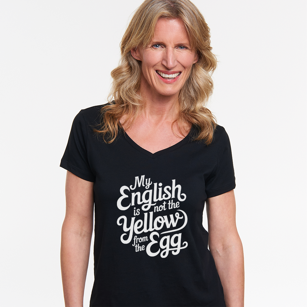 Gelbe vom Ei Damen V-Neck Shirt