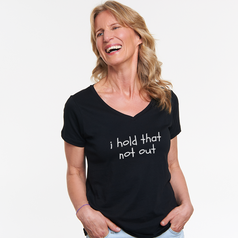 Halt das nicht aus Damen V-Neck Shirt