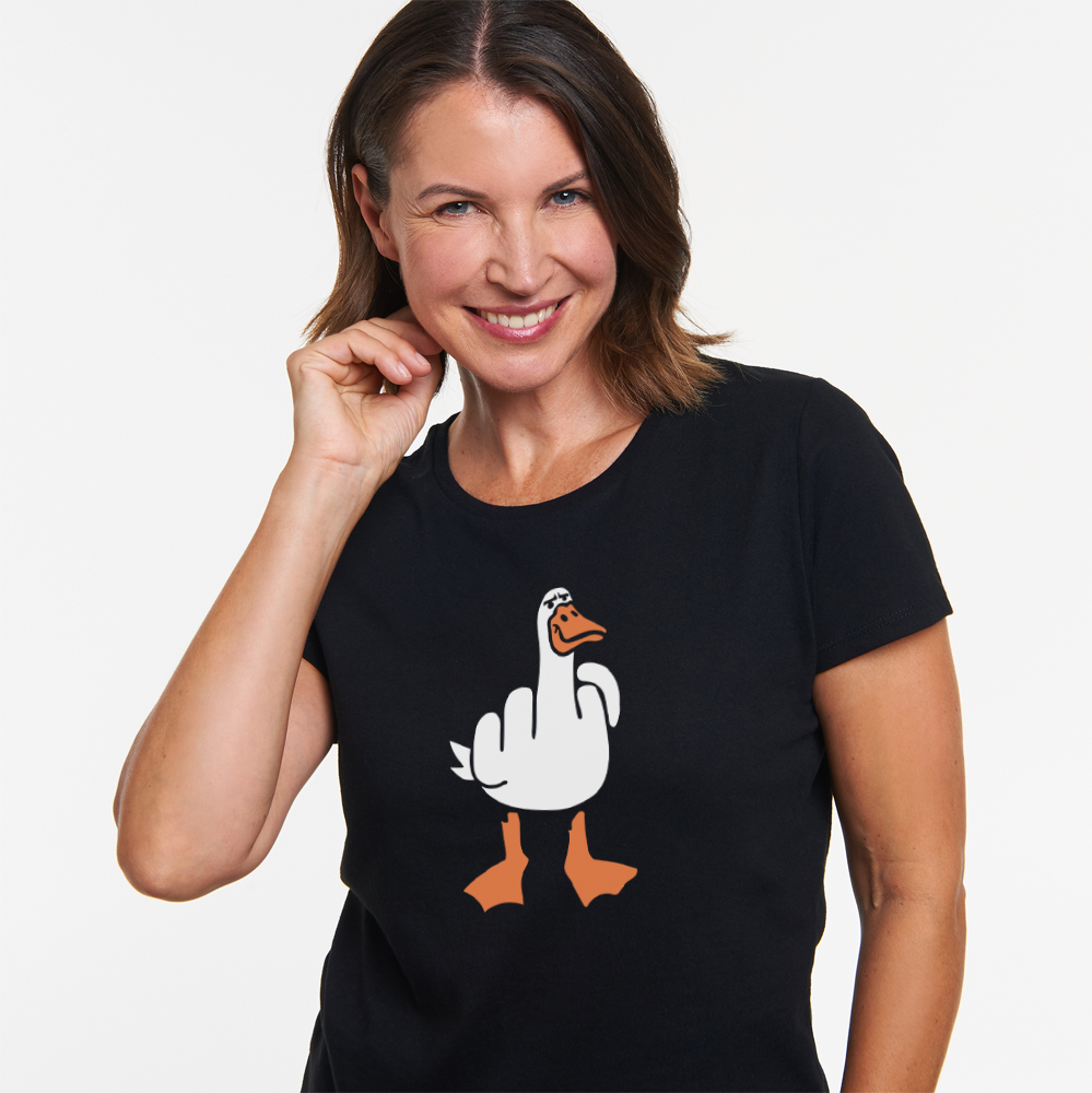 Ente Mittelfinger Damen Shirt