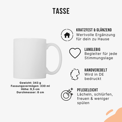 Du hast einen an der Waffel Tasse