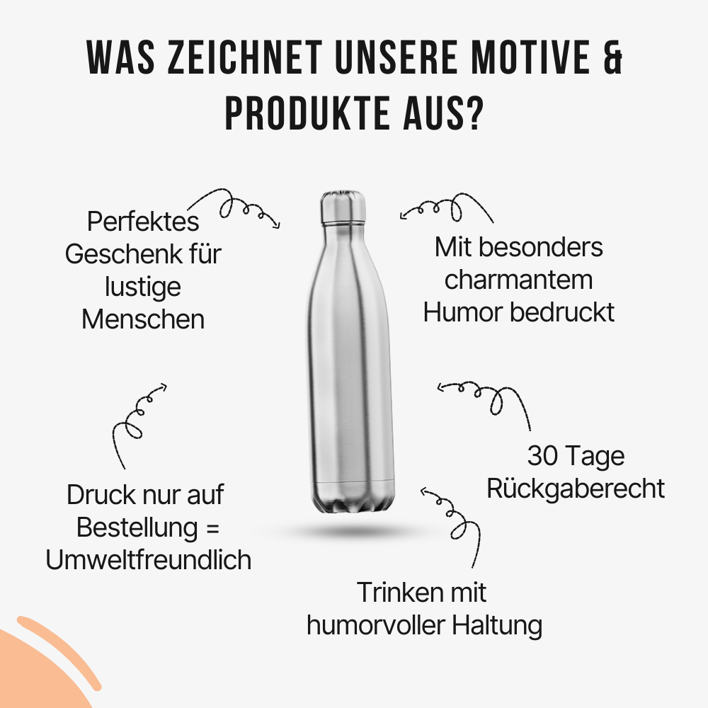 Sarkasmus? Ich? Edelstahl Thermoflasche