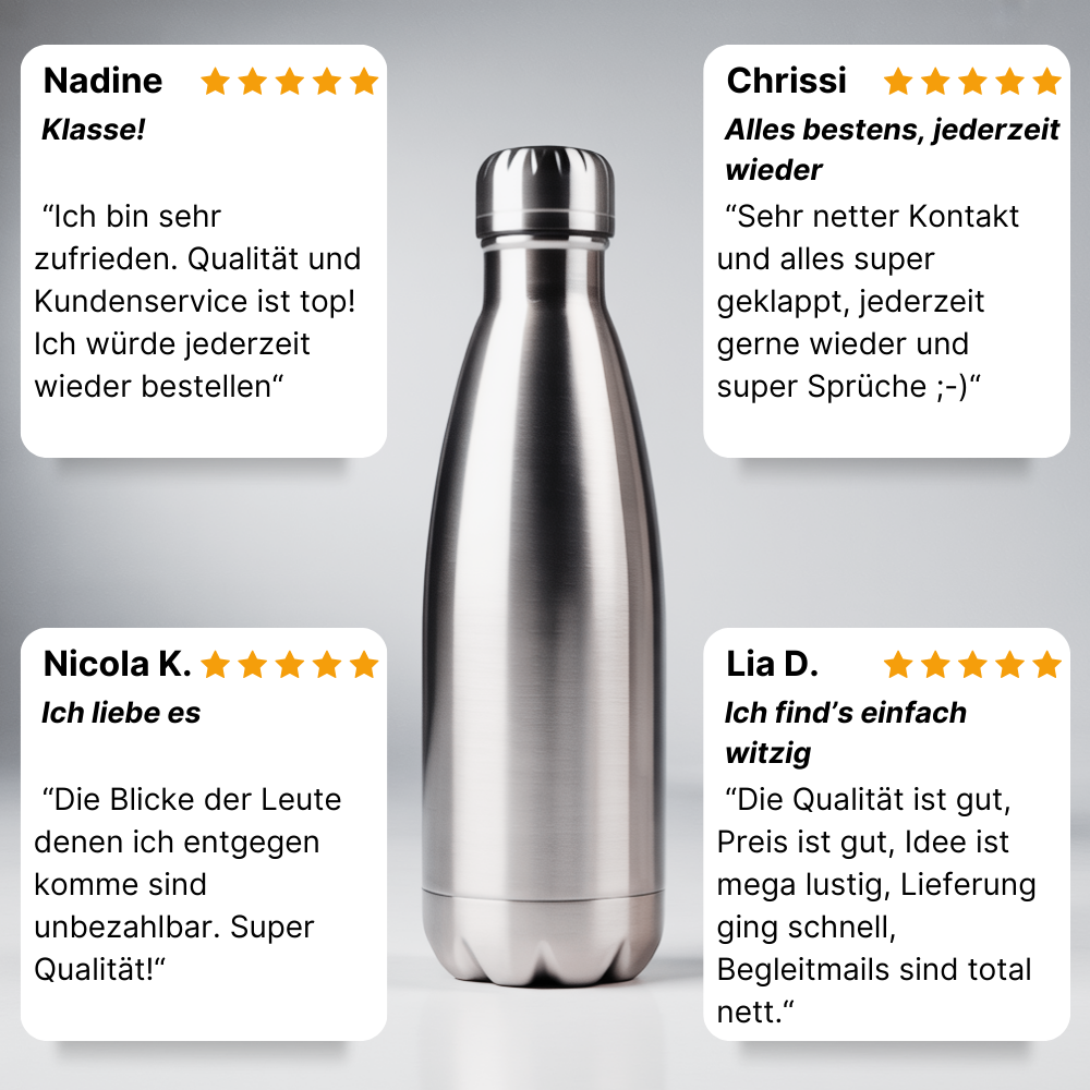 Sarkasmus? Ich? Edelstahl Thermoflasche