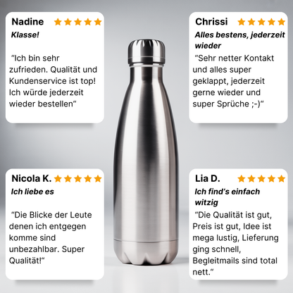 Sarkasmus? Ich? Edelstahl Thermoflasche