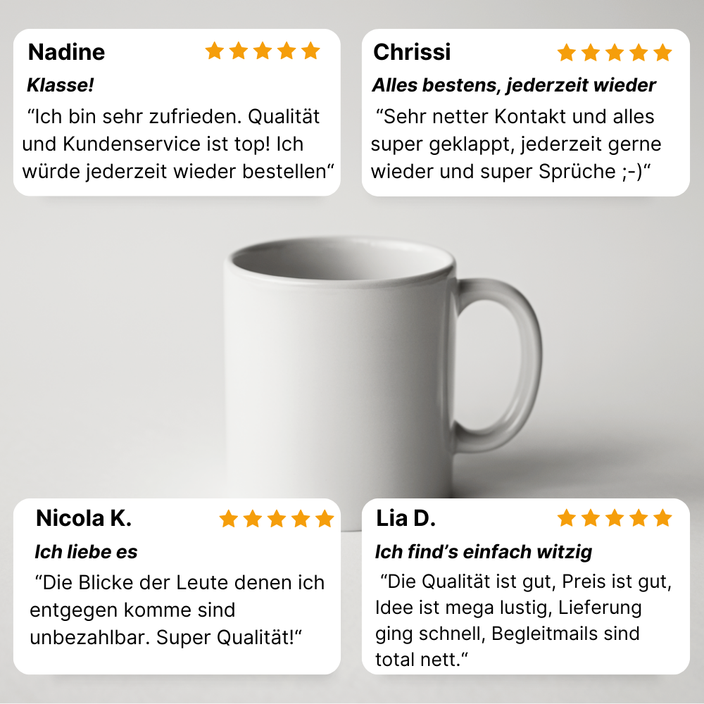 Du hast einen an der Waffel Tasse