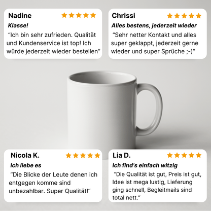 Du hast einen an der Waffel Tasse
