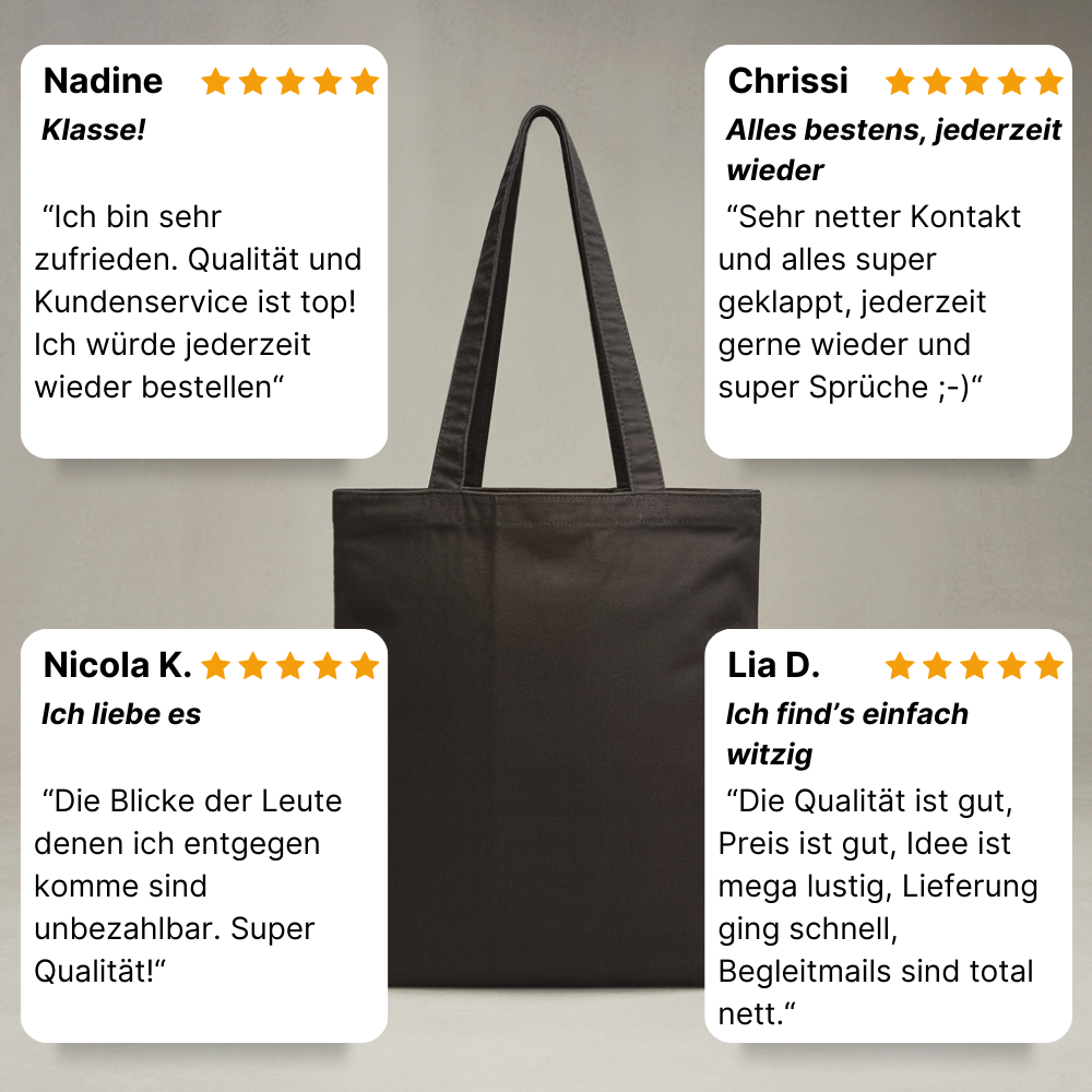 Den Teufel werde ich tun Stoffbeutel