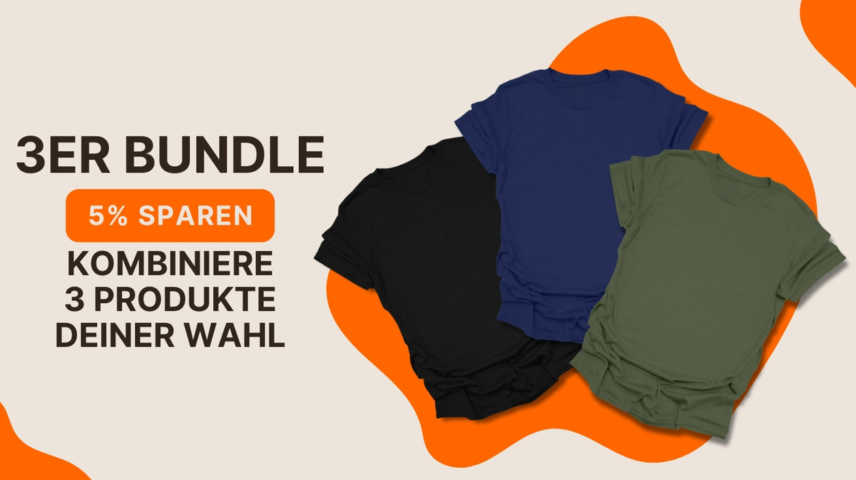 drei shirts bundle angebot mit rabatt