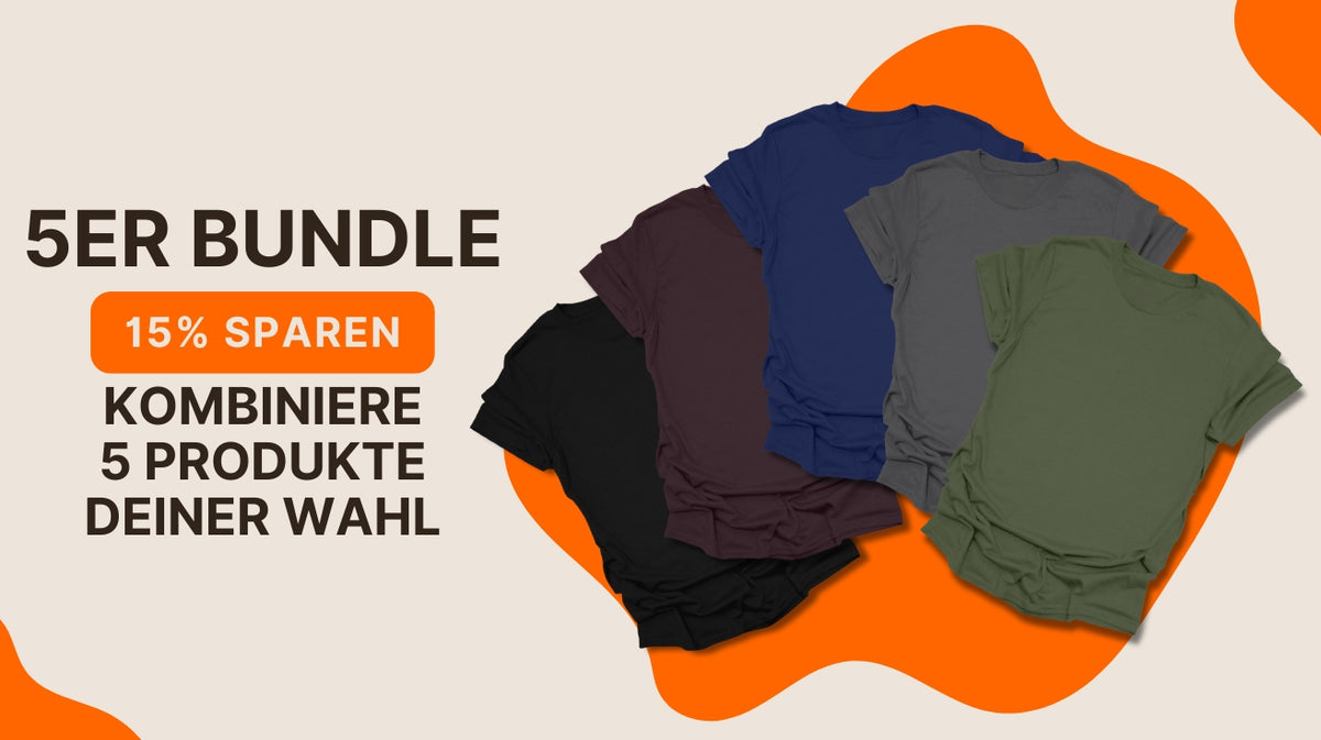 fünf shirts bundle angebot mit rabatt
