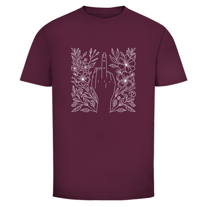 Blumen Mittelfinger Unisex Shirt