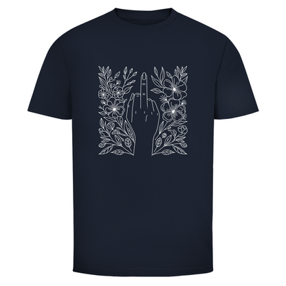 Blumen Mittelfinger Unisex Shirt
