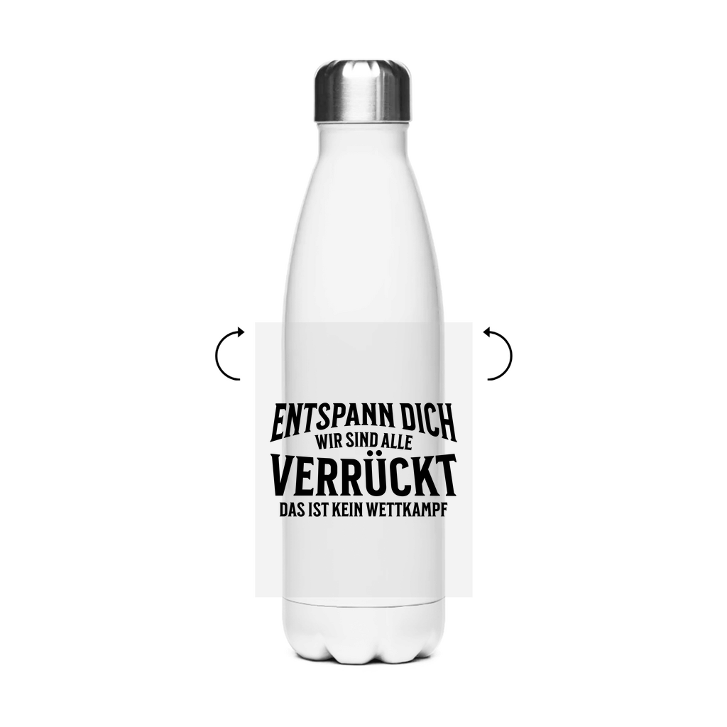 Alle verrückt Edelstahl Thermoflasche