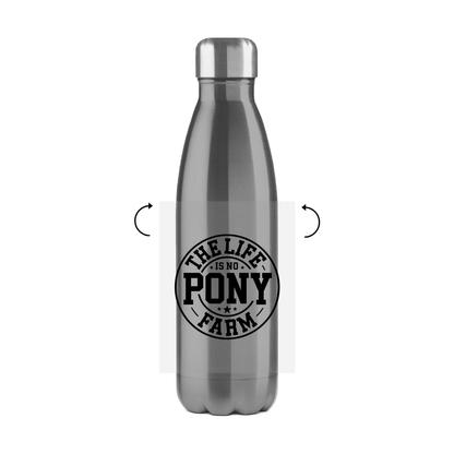 Das Leben ist kein Ponyhof Edelstahl Thermoflasche