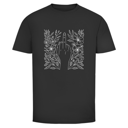 Blumen Mittelfinger Unisex Shirt