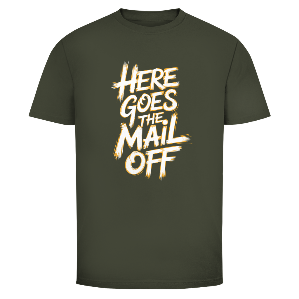 Hier geht die Post ab Unisex Shirt