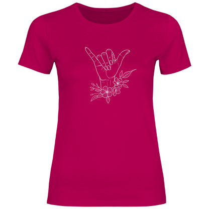 Blumen Aloha Hand Damen Shirt