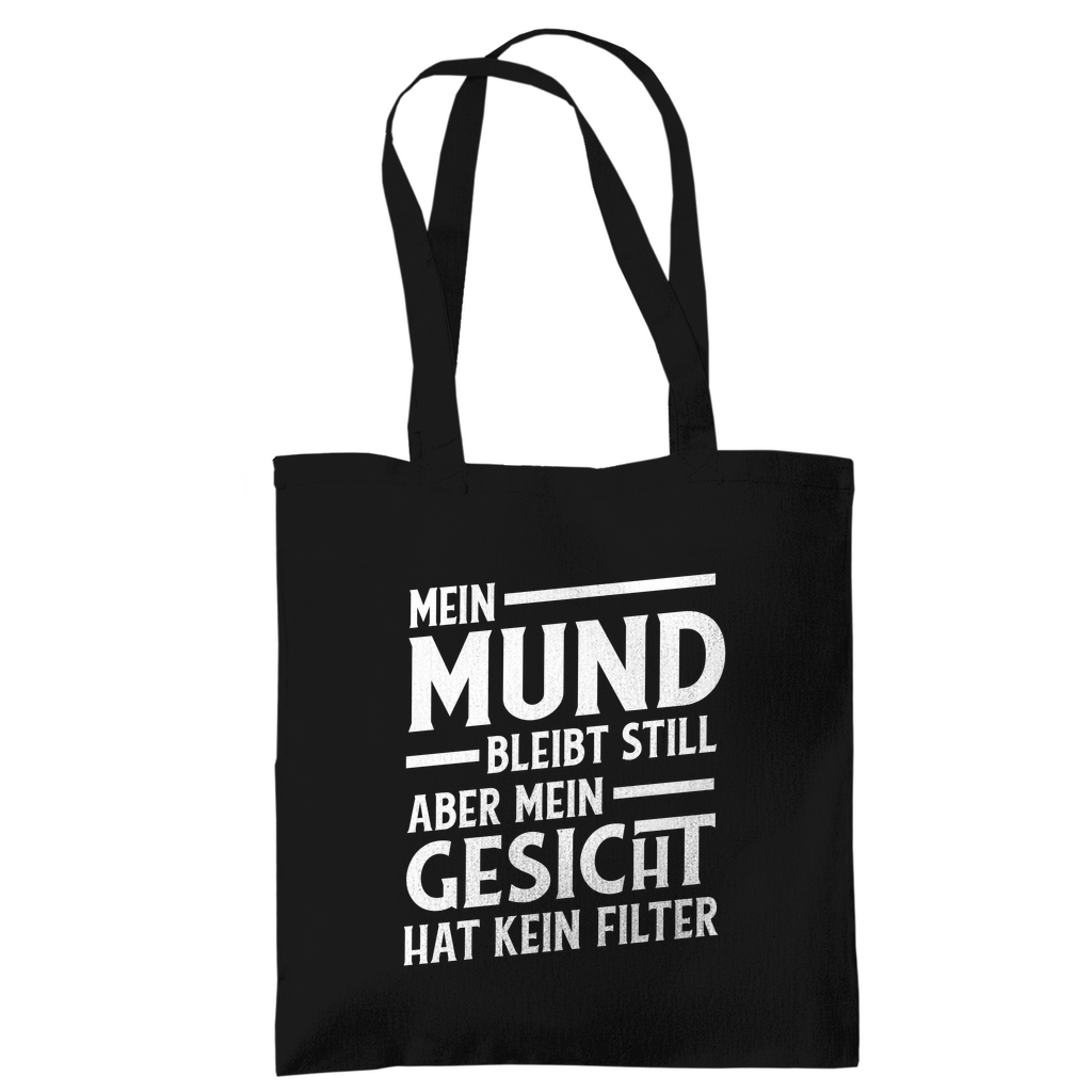 Mund Gesicht kein Filter Stoffbeutel