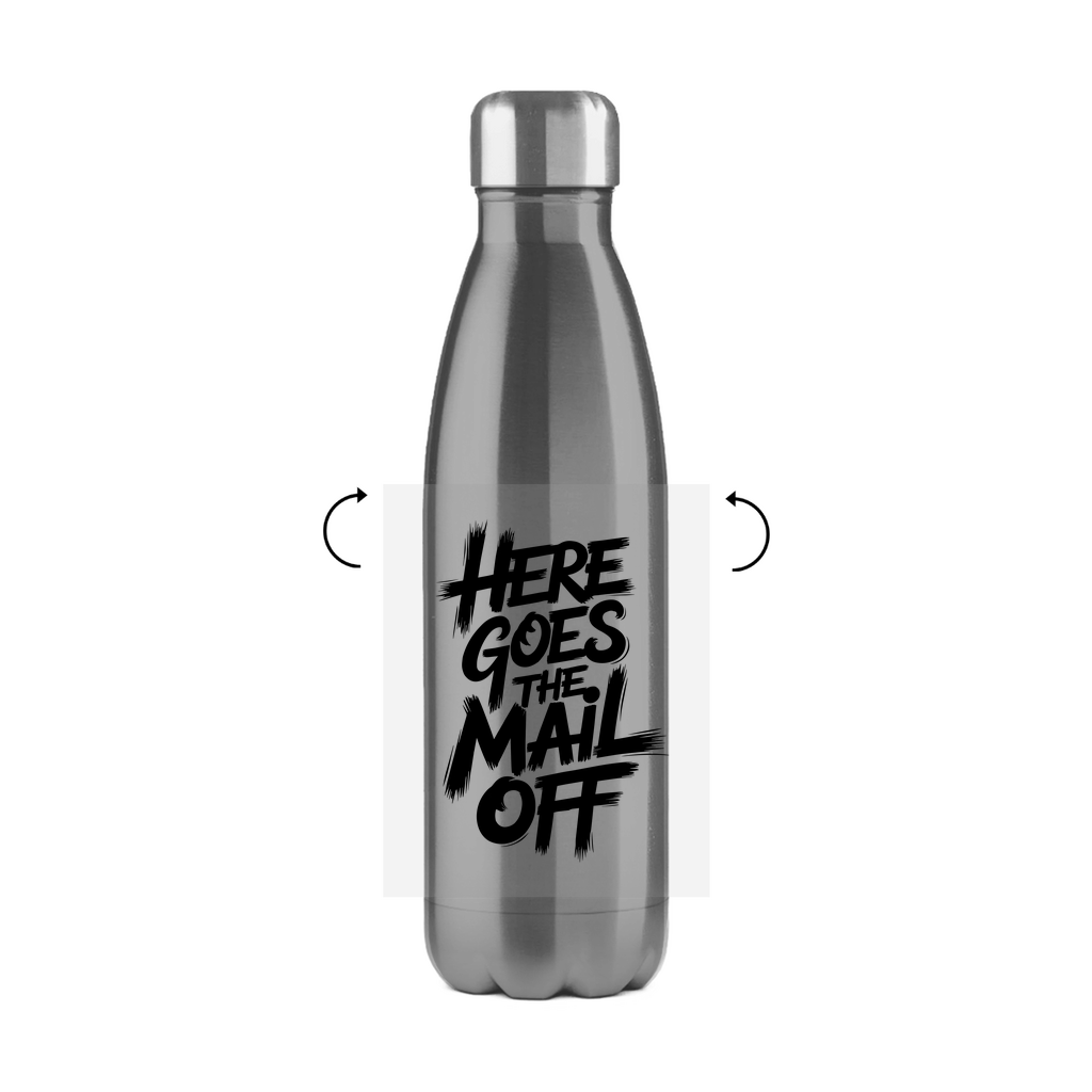 Hier geht die Post ab Edelstahl Thermoflasche