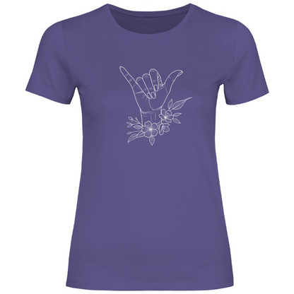 Blumen Aloha Hand Damen Shirt